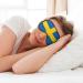 Swedish Flag Soft Eye Mask - Comfortable Light Blocking Sleep Mask for Side Sleepers | Pressure-Free Relaxation - Buy Online on GoSupps.com