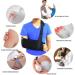 HKJD Arm Sling Shoulder with Back Belt - Lightweight Shoulder Immobilizer for Men & Women - Arm Support Brace Strap for Broken/fractured Elbow (Black, Large) - Buy Online on GoSupps.com