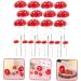Alipis 60 Pcs Mushroom Cake Toppers Lovely Tiny Mushrooms Birthday Cake Decorations Woodland Theme Cupcake Toppers Cute Mushroom Cupcake Topper Balloon Pump Paper Cup Foam Statue Red - Buy Online on GoSupps.com