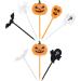 Rsstarxi 50 Pack Plastic Halloween Food Toothpicks Halloween Cupcake Toppers Pumpkin Ghost Spider Bat Cupcake Food Picks for Fruit Appetizer halloween Birthday Party Cake Decorations Design 16 - Buy Online on GoSupps.com