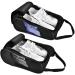 Acogedor Breathable Nylon Golf Shoe Organizer Bag with Double Zipper - Black - Buy Online on GoSupps.com