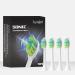 7am2m AM101/AM105 Electric Toothbrush Brush Heads x 4 for 7am2m Electric Toothbrush ONLY (White)