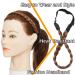 Silk-Co Women s Chestnut Brown Braided Hair Band - Vintage Elastic Headband for Weddings | Art Hair Tie & Braids Extensions (1.5cm) - Buy Online on GoSupps.com