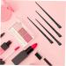 MUSISALY 12pcs Angled Eyebrow Brush Flat Concealer Brush Concealer Brush Blender Brush 15.5x1.2x0.6cm Black - Buy Online on GoSupps.com