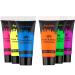 Depvision Glow in the Dark UV Face & Body Paint - 6x10ml Neon Blacklight - Non-Toxic Fluorescent for Halloween & Christmas Parties - Buy Online on GoSupps.com
