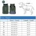 Withu Cold Winter Dog Pet Coat Jacket Vest Warm Outfit Clothes for Small Medium Large Dogs Green XS XS (Length 10.5'' Chest 13.2-15.2'' ) Green - Buy Online on GoSupps.com