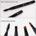 simarro 4 in 1 Makeup Brush Set Portable Travel Size Make Up Brushes Detachable Eyeshadow Brush Eyebrow Brush Screw Brush Lip Brush for Foundation Concealer and Powder Liquid (Black) - Buy Online on GoSupps.com