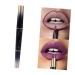 Long Lasting Matte Lipstick - Non-Stick Double Ended Lipstick & Liner Pencil | International Shipping Available - Buy Online on GoSupps.com
