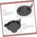 Zerodeko Bayou Classic Breakfast 4pcs Cartoon Non Stick Pan Handle Mini Pancake Camping 26X12CM Black - Buy Online on GoSupps.com