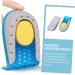 Height Increasing Insoles for Men - Elevate Gym Shoes Comfort with Velvet Cushion - Blue Half Pad Sneakers 11.3x6.3x2.5CM - Buy Online on GoSupps.com