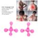 2-Piece Trigger Point Presser Massager Set | 4-Point Massage Roller & Hand Arch Device for Acupressure Relief | Manual Leg & Arm Massager in Pink - International Shipping Available - Buy Online on GoSupps.com