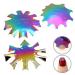 MWoot 3 pieces edge trimmer French smile line tool set colorful edge cutter metal stencil template cutter for acrylic uv polyacryl gel modeling