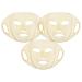 iplusmile 3pi ces Masques Silicone R utilisables Pour Visage Lot De Maintien Et Confort Conserve Hydratation Pendant Soin