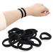 Fouews 100PCS Seamless Cotton Hair Ties for Women, Girls & Babies - Gentle Elastic Ponytail Holders for Thick, Heavy & Curly Hair - Black - Buy Online on GoSupps.com