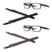 StaySoft Replacement Temple Ear Socks Nose Pads for Oakley Crosslink PRO Switch Sweep Eye Glasses Frame Black + Brown Ear Socks