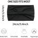 scicent Head bands for Girl's Hair Wide Soft Ladies Headband Boho Fashion Bandanas Knot Adult Scarfs Hairbands Elastic Fashion Yoga Hair Bands for Women Black - 3514 - Buy Online on GoSupps.com