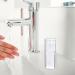 ONLYNERY Cotton Swab Holder with Lid | Clear Acrylic Dental Floss & Hair Accessories Storage Box | Stylish Canister Dispenser - Buy Online on GoSupps.com