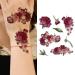 GlaryYears 3D Floral Temporary Tattoos - Rose Chrysanthemum Designs for Women | Waterproof Body Art Stickers | Medium Size - Buy Online on GoSupps.com