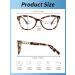 Buy JM Progressive Multifocus Reading Glasses for Women | Cat Eye Blue Light Blocking Readers | Stylish Tortoise +2.5 - Buy Online on GoSupps.com