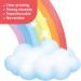 DECOWALL Large Rainbow Wall Stickers - Removable Sun & Clouds Decals for Baby Nursery & Girls Bedroom D cor - Buy Online on GoSupps.com