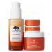 Origins Plenty Of Glow Ginzing Essentials Set | Brightening Serum Eye Cream & Face Cream | Boost Glow & Retexturize - Shop Internationally - Buy Online on GoSupps.com