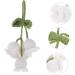Zerodeko 2pcs Lily of The Valley Pendant Braids Accessories Embellishments for Crafting Small Crochet Flower Whitex2pcs 11X5CMx2pcs - Buy Online on GoSupps.com