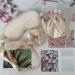 Buy 4 Pcs Silk Sleep Masks & Hair Accessories | Soft Eye Masks Scrunchies Headbands | Perfect Wedding Bridesmaid Gifts in Beige - International Shipping Available - Buy Online on GoSupps.com