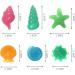 Yisscen Colorful Light Stones - 90 Bright Pebble Stones for Aquariums Children's Room D cor & Garden Walkways | Mixed Color Starfish & Shell Glow Stones - Buy Online on GoSupps.com