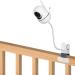 Baby Monitor Mount Compatible with HelloBaby HB65/HB66/HB248,ANMEATE SM935E Baby Monitor Camera 15.7 inches Flexible Clip Clamp Mount Long Gooseneck Arm, Baby Monitors Holder Without Tools