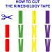 Waterproof Kinesiology Athletic Sports Tape for Men & Women - Superior Adhesion, Non Latex - Knee, Shoulder, Elbow, Ankle, Neck Muscle Support - Buy Online on GoSupps.com