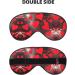 Buy Red Hearts Firework Print Unisex Sleep Eye Mask | Soft Comfort Eye Shade for Travel Yoga and Shift Work International Shipping Available - Buy Online on GoSupps.com