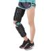 Soles Universal Hinged Knee Brace Telescoping ROM Orthosis Knee Brace Adjustable Leg Stabilizer Post Operative Injury Support for ACL PCL MCL or LCL - One Size Fits Most - Unisex
