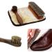 Set of 2 Wooden Shoe Brushes with Horse Hair Bristles - Shoe Shine, Clean, Buff, and Polish Shoes, Sofas, Bags, and Furniture - Buy Online on GoSupps.com