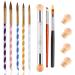 MWOOT Nailart Nagel Brush (8 Set) N gelde Design sponge ombre brush brush French nail art brushes for gel nail drawing nail decoration baby boomer sponge accessories