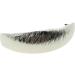 Ladies Brushed Metal Modern Boho Hair Barrette Clip Curved Oblong (Silver Tone) - Buy Online on GoSupps.com