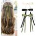 hgnxa Ribbon Elegant Style Side Clip Hair Clip Sweet Girls y Style Long knot Balletcore Type B 6 piece set - Buy Online on GoSupps.com