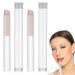 2pcs Mini Lip Brushes for Lip Balm Silicone Fingertips Lip Brush with Storage Box Multi Functional Concealer Brush Reusable for Lipstick Concealer Eyeshadow Silicone Lipstick Applicator Brushes