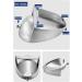 Household Products 304 Stainless Steel Urinal Wall-Mounted Men's Urinal with Automatic Flushing Concealed Toilet Urinal Trough with Drain Pipe Suitable for Family Bathroo - Buy Online on GoSupps.com