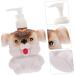 Housoutil 1pc Puppy Lotion Bottle Eye Patches for Adults Pressing Sub Bottle Liquid Dispenser Plastic Containers Lip Gloss Container Body Storage Child Pump Bottle Melamine White - Buy Online on GoSupps.com