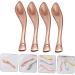 Outanaya 4pcs Face Cream Scoop Eye Cream Scoop Makeup Beauty Spoons Cosmetic Cream Scoops Rose Gold Metal - Buy Online on GoSupps.com