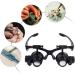 Magnifying 10X 15X 20X 25X Double Eye Glasses Loupe Head Wearing Magnifying Glasses Headset with LED Light for Watch Repair Jeweler Made in China - Buy Online on GoSupps.com