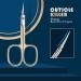 BNG Professional Curved Cuticle Scissors - Stainless Steel Nipper for Manicure and Pedicure, Gold Finish - Buy Online on GoSupps.com