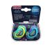 Canpol Babies Silicone Pacifiers - 2 Pack (6-18 Months) | Neon Love Boy - Safe & Soft Baby Soothers - Buy Online on GoSupps.com