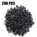 TIHOOD Hair Extension Kit with Pliers, Hook, Bead Device Tool Kits & 200PCS Black Silicone Lined Micro Rings - Buy Online on GoSupps.com