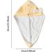 Bow Tie Hair Dryer Cap & Coral Fleece Towel Wrap - Thick Water-Absorbing Hair Drying Hat for Women & Girls - Yellow - Buy Online on GoSupps.com