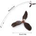 Cobee Cat Feather Propeller Wall Toys - Interactive Replacement Refills for Kittens (Black + Gray) | Fun Chaser Toy & Attachments - Buy Online on GoSupps.com