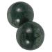 Uthclo 2st Jade-Fitness handball Acupressure handball Halfballs Chinese marble-baoding balls rolling ball jade massage roller Massage ball for the arm wrist training ball older