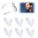 6 pairs of glasses nose pads nose pads glasses glasses pads silicone click system 15mm anti-slip nose pads for glasses transparent non-slip pads simple assembly nose protection for glasses