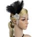 Great Gatsby Flapper Headband - Vintage Crystal Rhinestone Tassel Hairband in Black - Buy Online on GoSupps.com