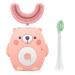 U Shaped Kids Electric Toothbrush, Whole Mouth Baby Toothbrush (2-6 Year) (Pink)